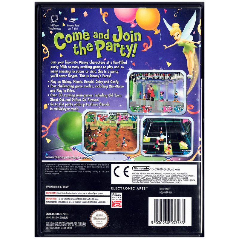 DISNEYS PARTY GAMECUBE