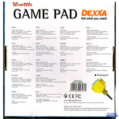 LOGITECH DEXXA THROTTLE GAMEPAD RETRO PC