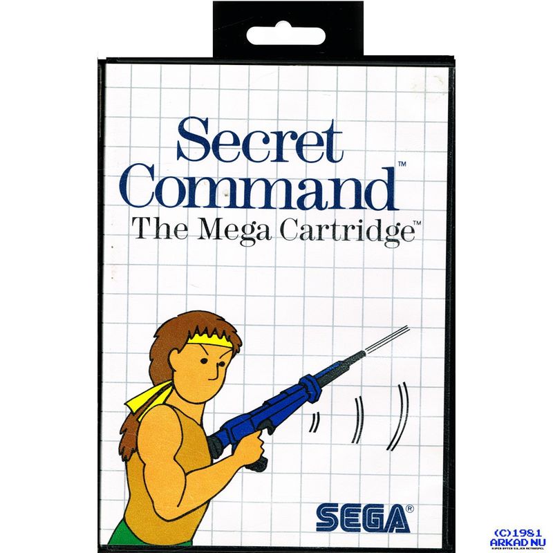 SECRET COMMAND MASTERSYSTEM MED SVENSK A4 MANUAL