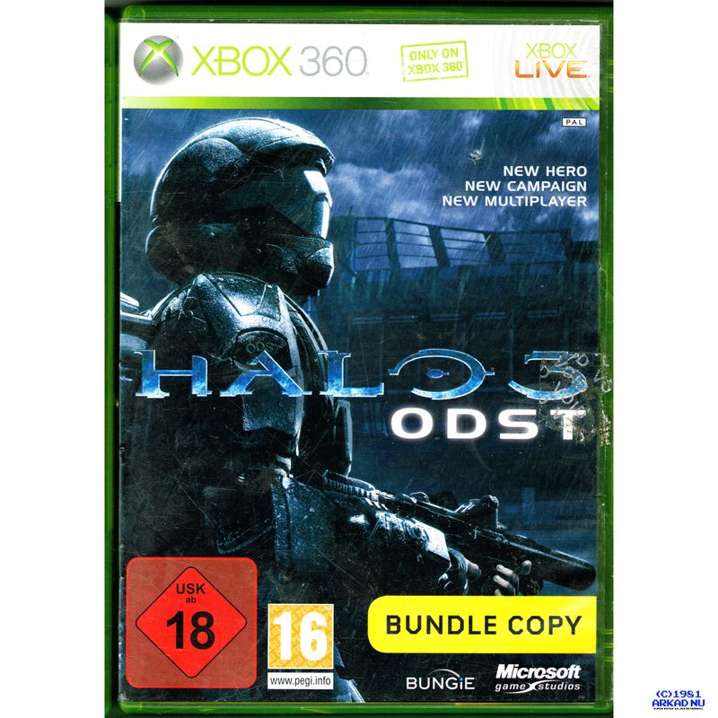 HALO 3 ODST XBOX 360 BUNDLE COPY