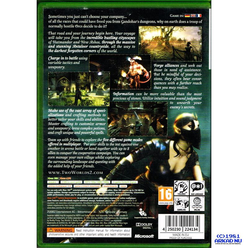 TWO WORLDS II XBOX 360