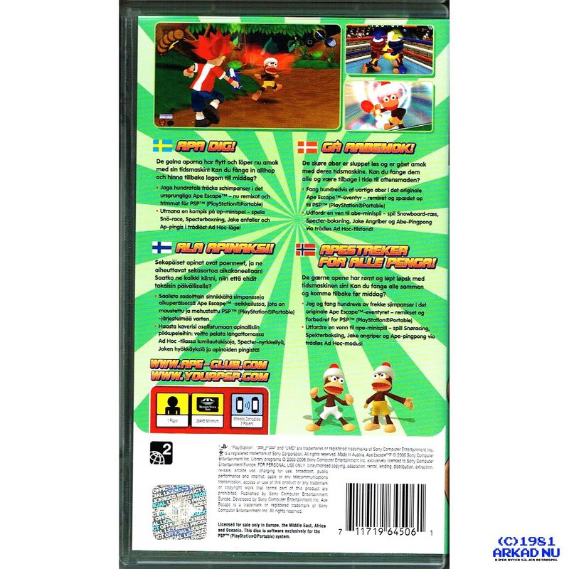 APE ESCAPE P PSP