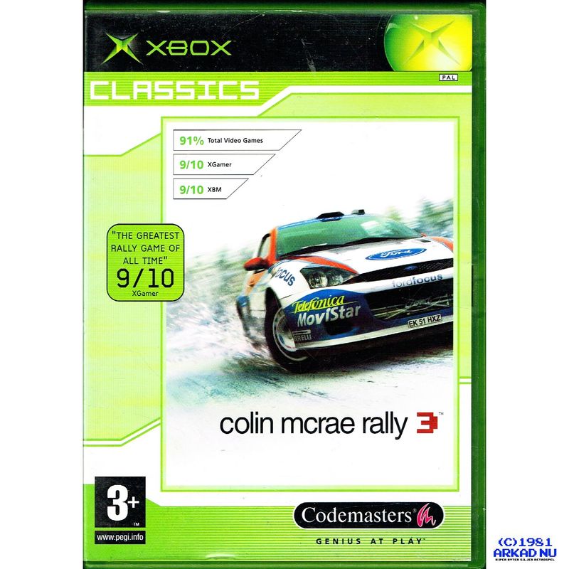 COLIN MCRAE RALLY 3 XBOX