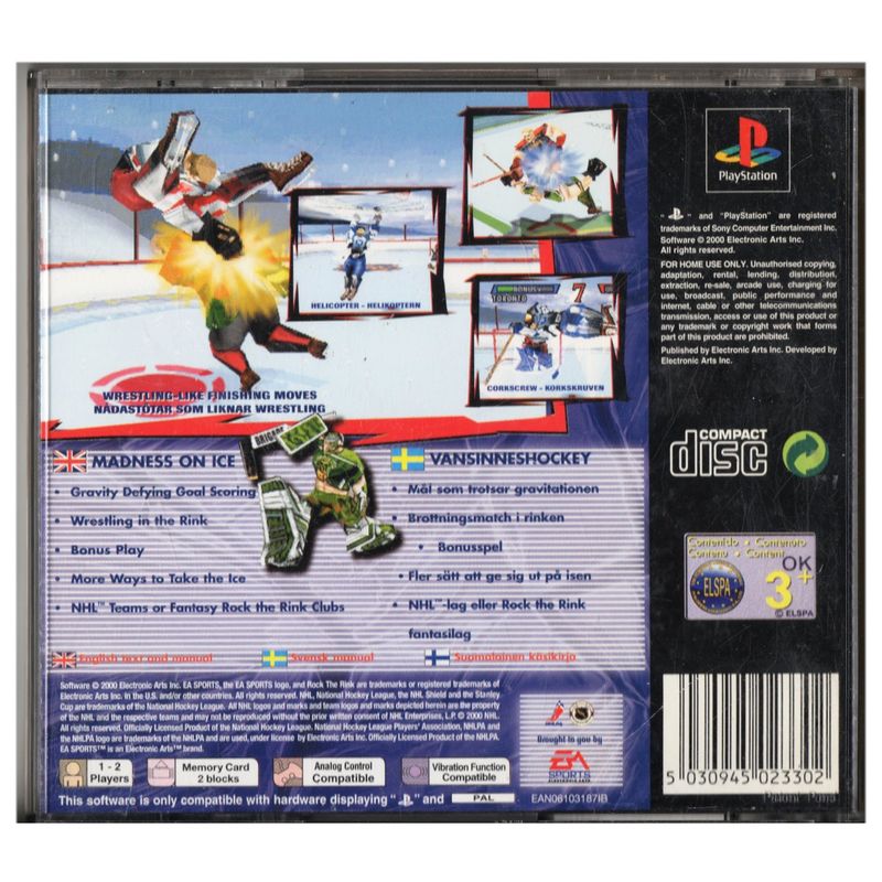 NHL ROCK THE RINK PS1