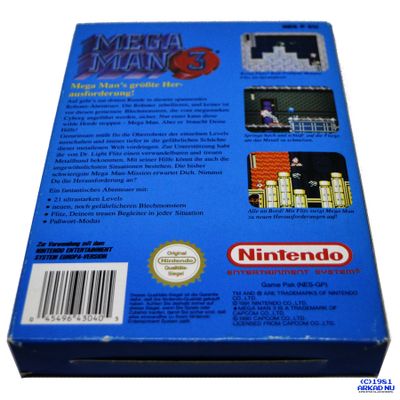 MEGA MAN 3 ( MEGAMAN 3) NES 