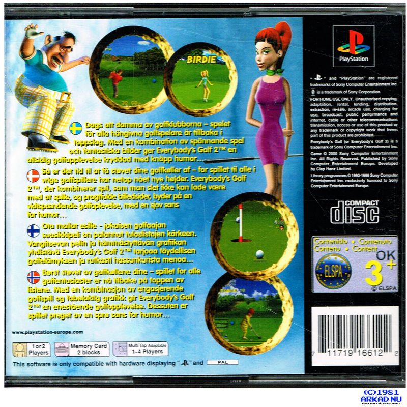 EVERYBODYS GOLF 2 PS1