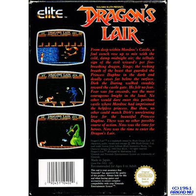 DRAGONS LAIR NES SCN