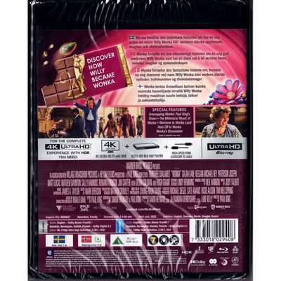 WONKA 4K ULTRA HD + BLU-RAY