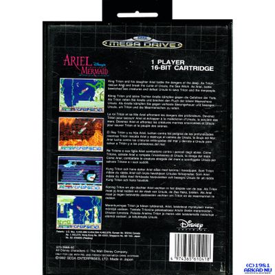 ARIEL THE LITTLE MERMAID MEGADRIVE