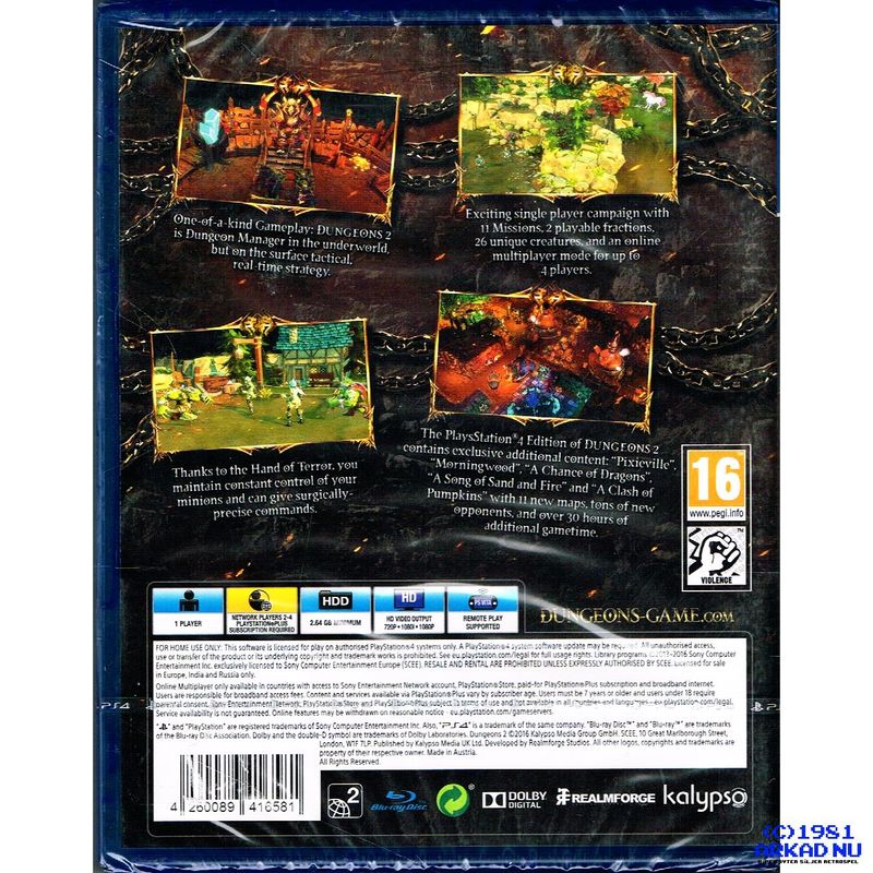 DUNGEONS II PS4