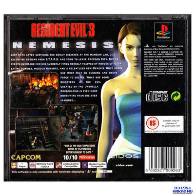 RESIDENT EVIL 3 NEMESIS PS1