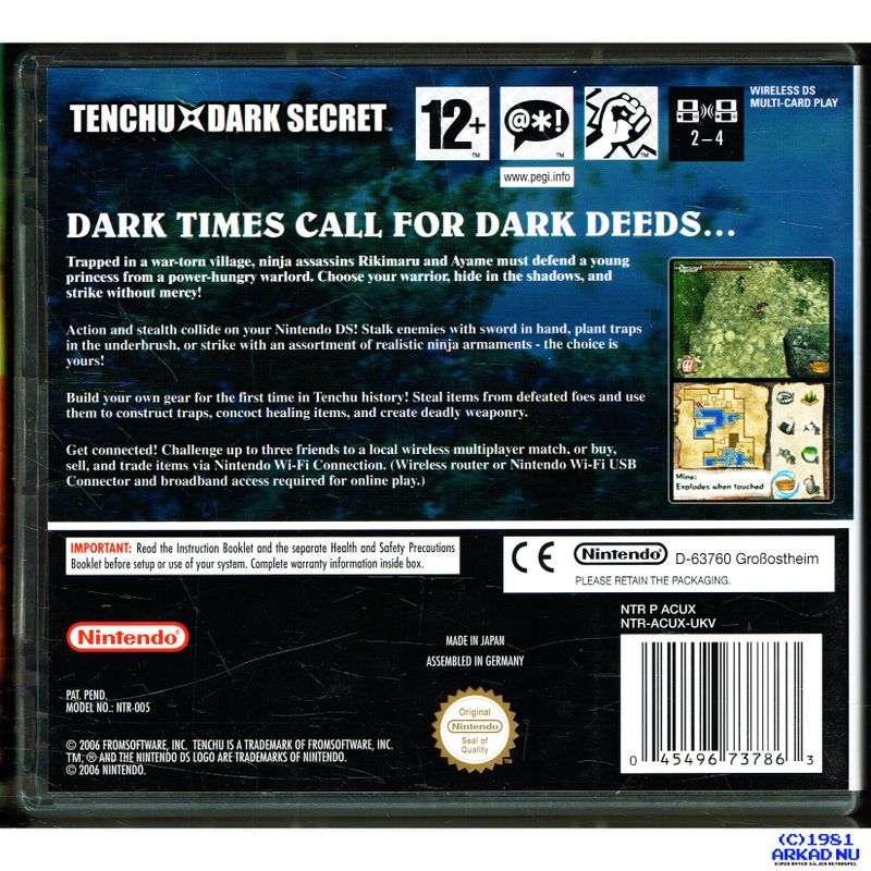 TENCHU DARK SECRET DS