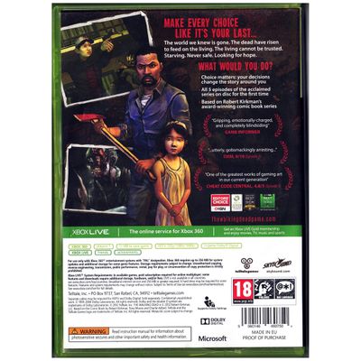 THE WALKING DEAD A TELLTALE GAMES SERIES XBOX 360