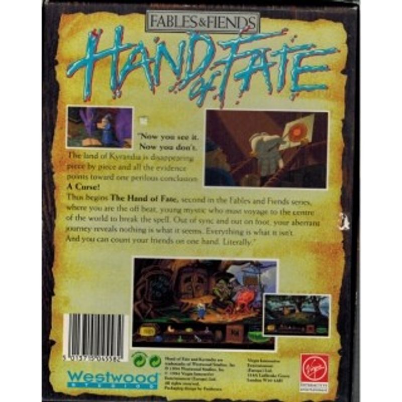 LEGEND OF KYRANDIA 2 : HAND OF FATE PC BIGBOX