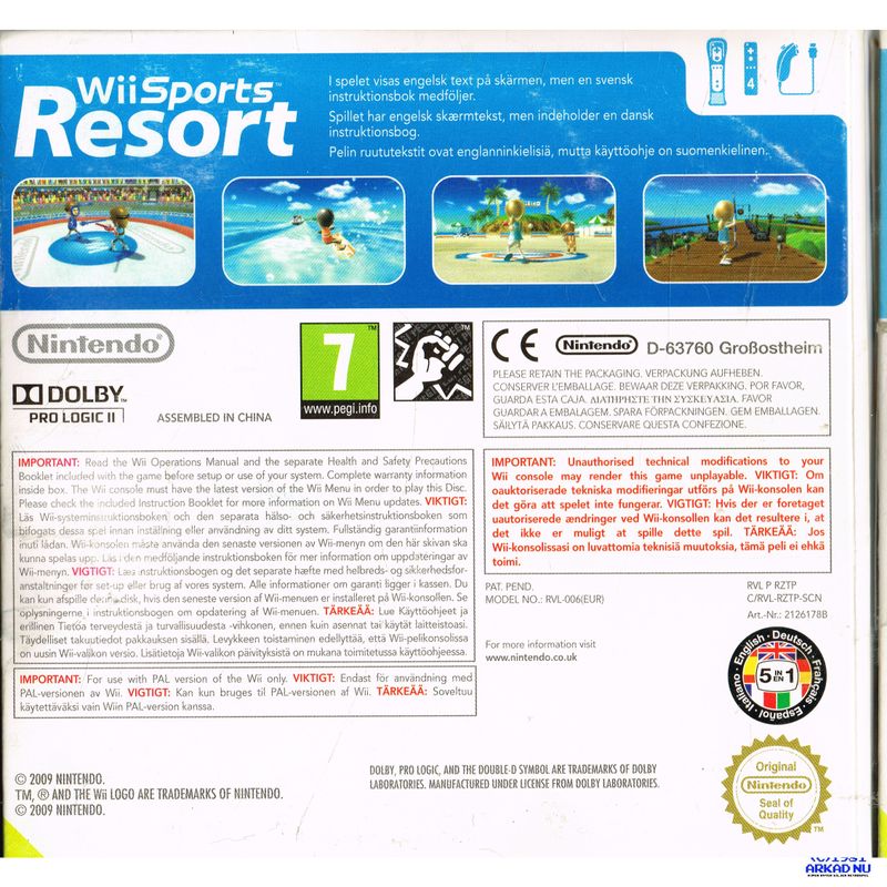 WII SPORTS RESORT 