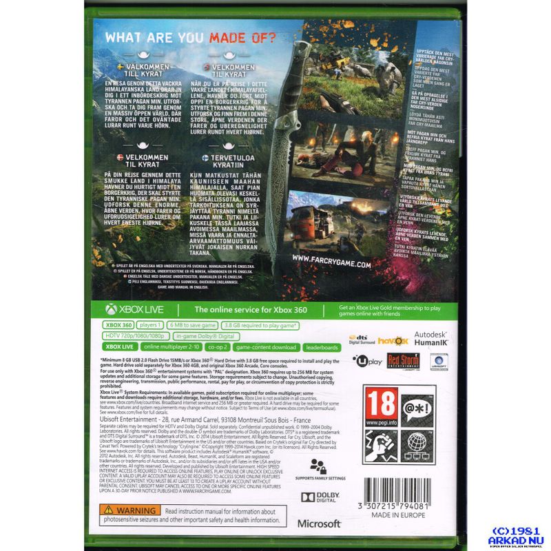 FAR CRY 4 XBOX 360