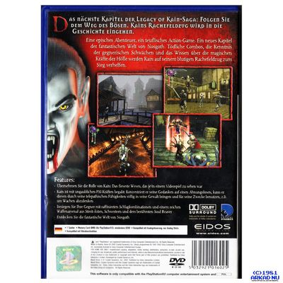 BLOOD OMEN 2 PS2 TYSK UTGÅVA