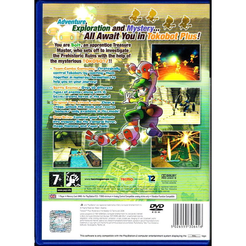 TOKOBOT PLUS MYSTERIES OF THE KARAKURI PS2