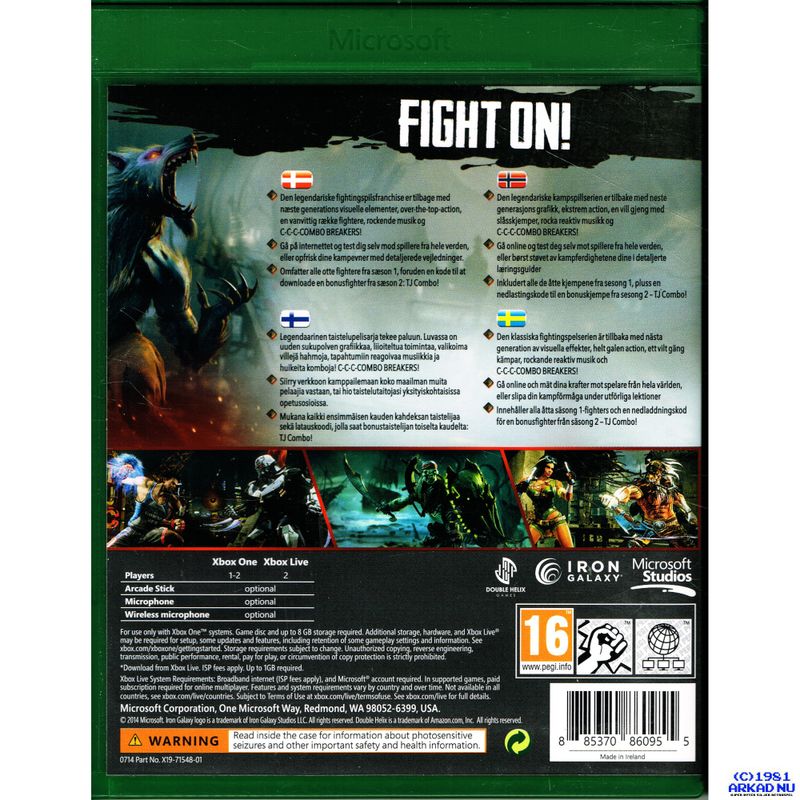 KILLER INSTINCT COMBO BREAKER PACK XBOX ONE