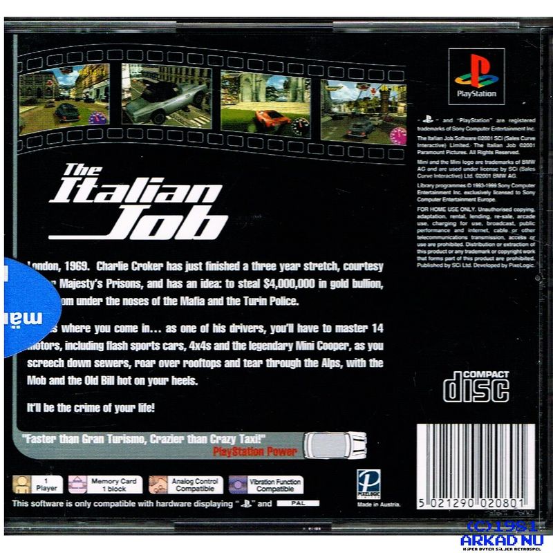 THE ITALIAN JOB PS1