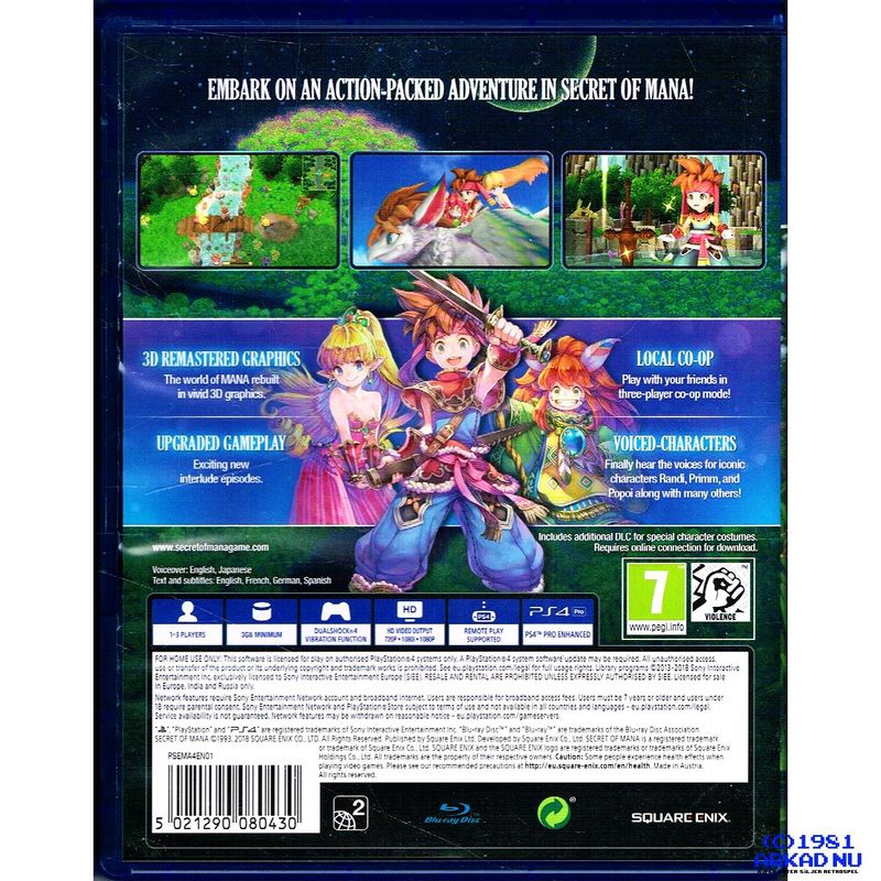 SECRET OF MANA PS4