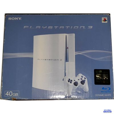 SONY PLAYSTATION 3 CERAMIC WHITE JAPANSK 40GB