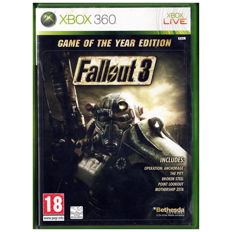FALLOUT 3 GAME OF THE YEAR EDITION XBOX 360