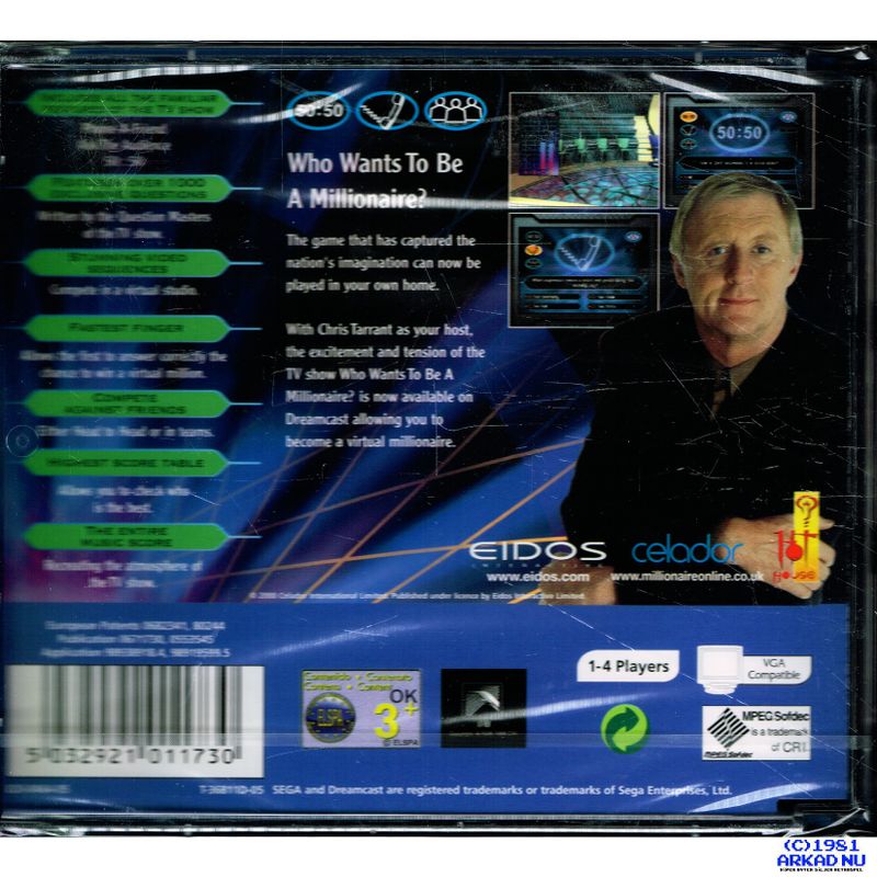 WHO WANTS TO BE A MILLIONAIRE DREAMCAST
