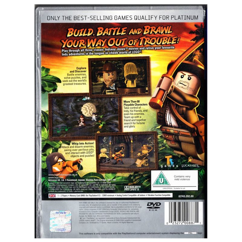 LEGO INDIANA JONES THE ORIGINAL ADVENTURES PS2