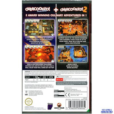 OVERCOOKED SPECIAL EDITION + OVERCOOKED 2 SWITCH