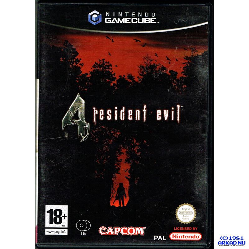 RESIDENT EVIL 4 GAMECUBE SVENSK UTGÅVA