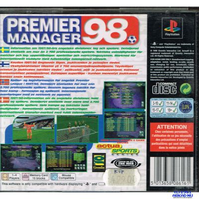 PREMIER MANAGER 98 PS1