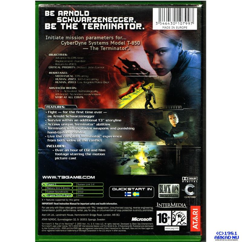 TERMINATOR 3 RISE OF THE MACHINES XBOX