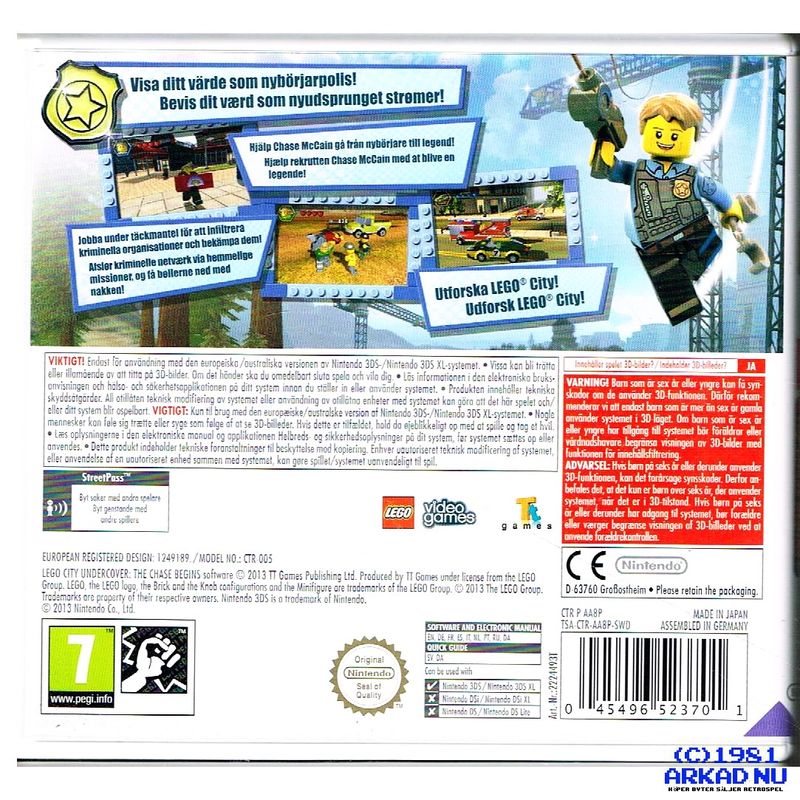 LEGO CITY UNDERCOVER THE CHASE BEGINS 3DS