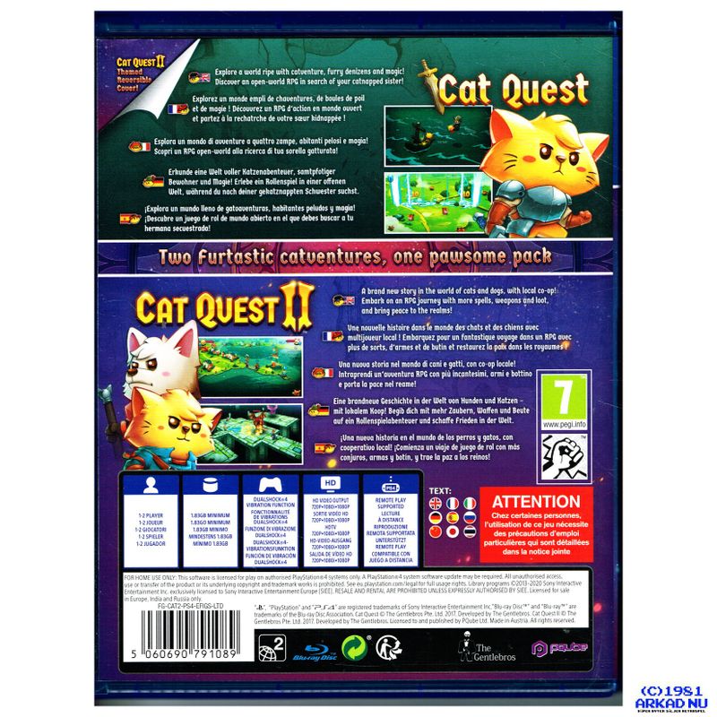 CAT QUEST + CAT QUEST II PAWSOME PACK PS4