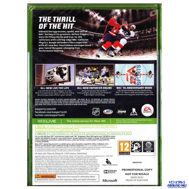 NHL 14 XBOX 360 PROMO