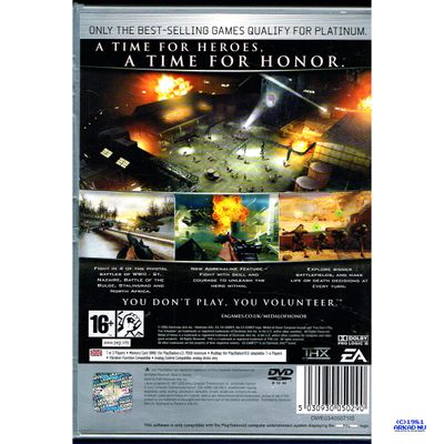 MEDAL OF HONOR EUROPEAN ASSAULT PS2