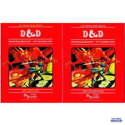 DUNGEONS & DRAGONS BASREGLER SVENSKA TSR TITAN GAMES