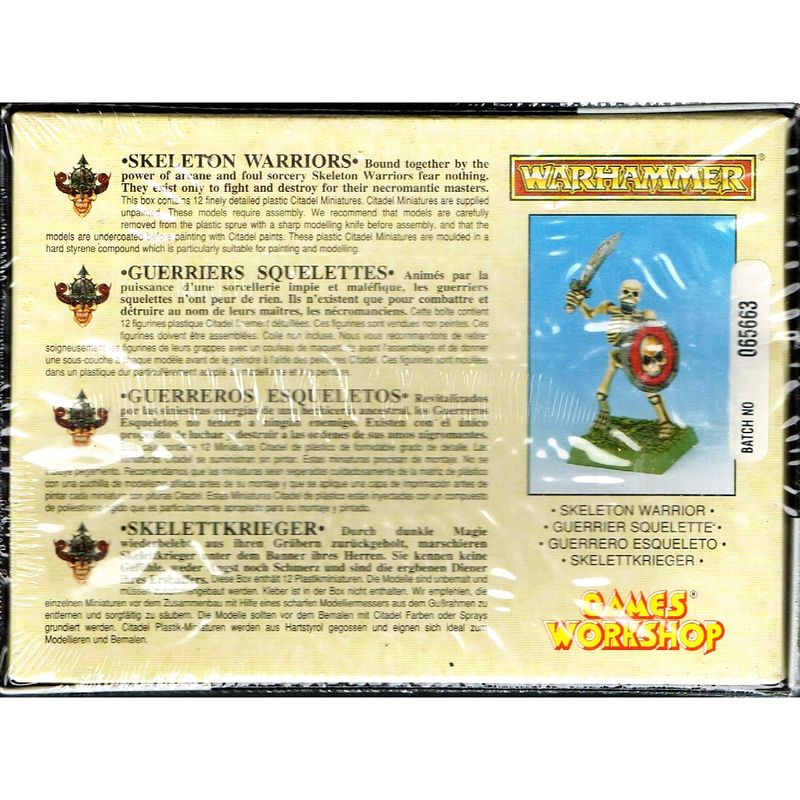 SKELETON WARRIORS WARHAMMER GAMES WORKSHOP 1994