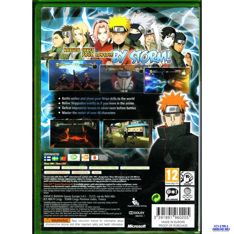 NARUTO SHIPPUDEN ULTIMATE NINJA STORM 2 XBOX 360