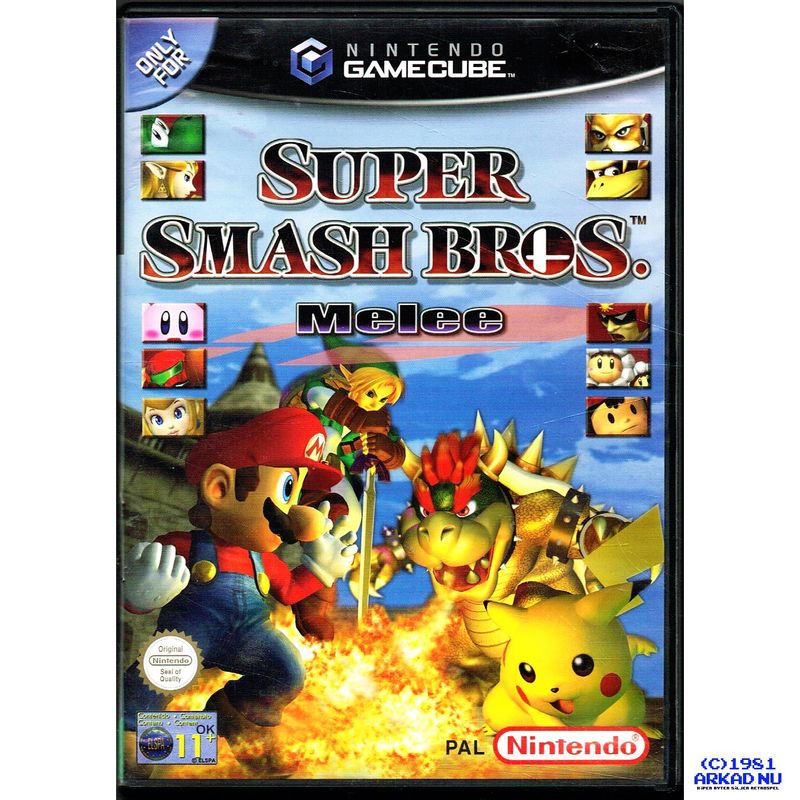 SUPER SMASH BROS MELEE GAMECUBE