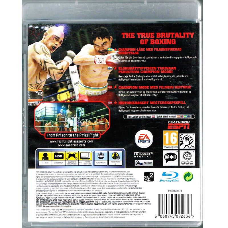 FIGHT NIGHT CHAMPION PS3