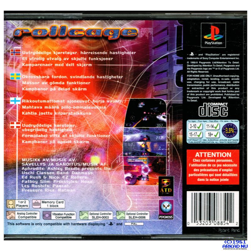 ROLLCAGE PS1