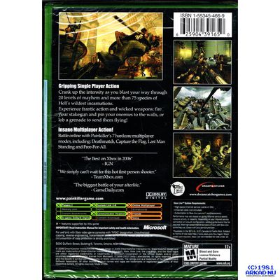 PAINKILLER HELL WARS XBOX NTSC USA