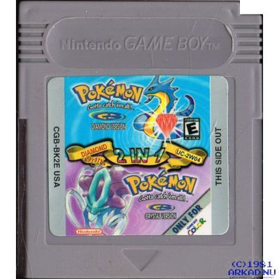 POKEMON DIAMOND + CRYSTAL GAMEBOY BOOTLEG