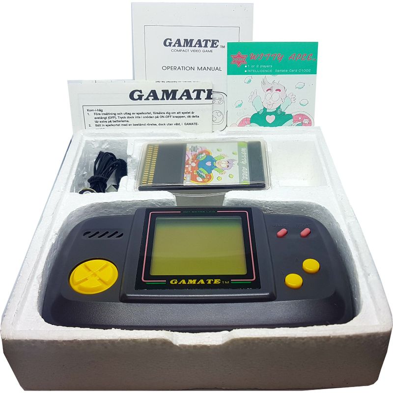GAMATE COMPACT VIDEO GAME SYSTEM MED SVENSKA INSTRUKTIONER