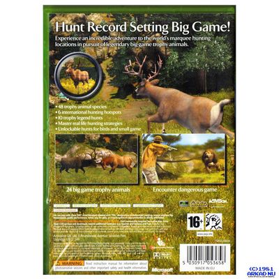 CABELAS BIG GAME HUNTER XBOX 360