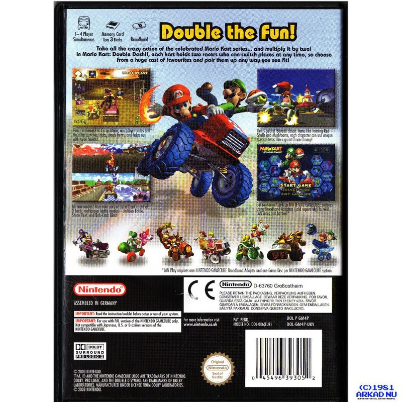 MARIO KART DOUBLE DASH GAMECUBE