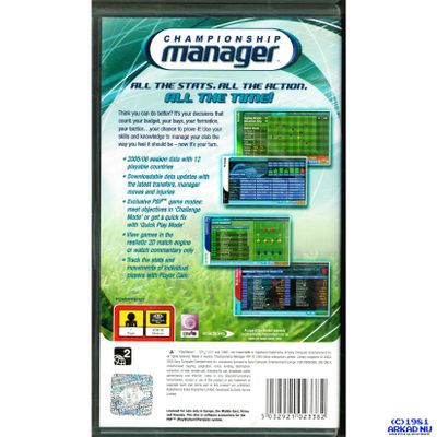 CHAMPIONSHIP MANAGER PSP