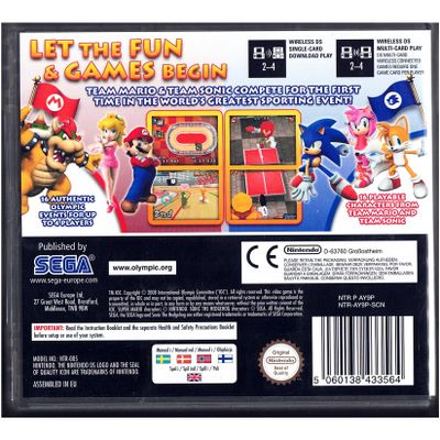 MARIO & SONIC AT THE OLYMPIC GAMES DS
